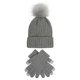 thumbnail image 1 of Women Beanie Hats Winter Gloves, Soft Knit Warm Hat and Gloves Sets, Lady Earmuffs Cap, Light Grey, 1 of 5