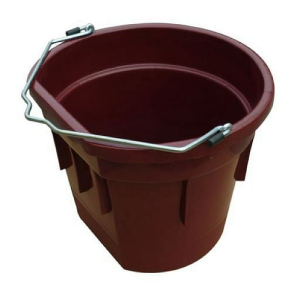 Master Rancher MR20QTP/FSB-BRK RED 20-Quart Deep Red Flat Back Sided Utility Bucket Pail - Quantity of 3