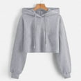 thumbnail image 5 of Vedolay Sweatshirt for Women Fashion Oversized Half Zip Pullover Long Sleeve Sweatshirt Jackets for Women Grey,L, 5 of 5