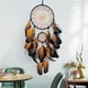 thumbnail image 1 of Atrapasueños naranja regalo de sanación, colgante decorativo tejido para el hogar, atrapasueños de luz nocturna, cascabel de plumas, atrapasueños, 1 of 6