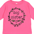 thumbnail image 4 of Inktastic Big Sister Leaves, Circle, Heart Girls Long Sleeve Toddler T-Shirt, 4 of 5