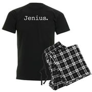 CafePress - Jenius Men's Dark Pajamas - Men's Dark Loose Fit Cotton Pajama Set