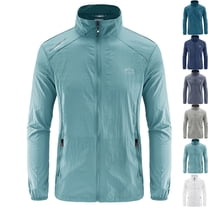 Admvng Rain Jacket Men Casual Plus Size Lightweight Breathable Running Cycling Hiking Outdoor Windbreaker M-5XL