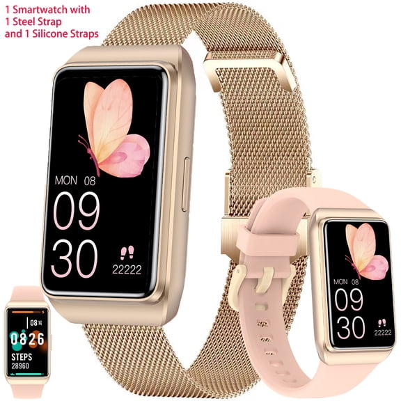 Smart Watch for Men, 1.47" HD Touchscreen, Bluetooth Calling (Answer/Make Calls), 100 Sports Modes, 10-Day Standby, 1ATM Waterproof, Fitness Tracker Compatible with Android & iPhone (2 Strap)