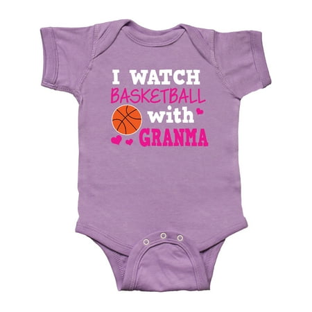 

Inktastic I Watch Basketball with Granma Gift Baby Girl Bodysuit