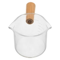 CTIRCHIU Milk Jug Espresso Coffee Cup Multi Wood Glass 1Pack