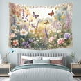 thumbnail image 4 of Tapestry Wall Hanging,Nature Floral Garden Tapestries for Dorm Living Room Bedroom Decor,Boho Wall Art,Sofa Cover,Photo Background, 80"x60", 4 of 8