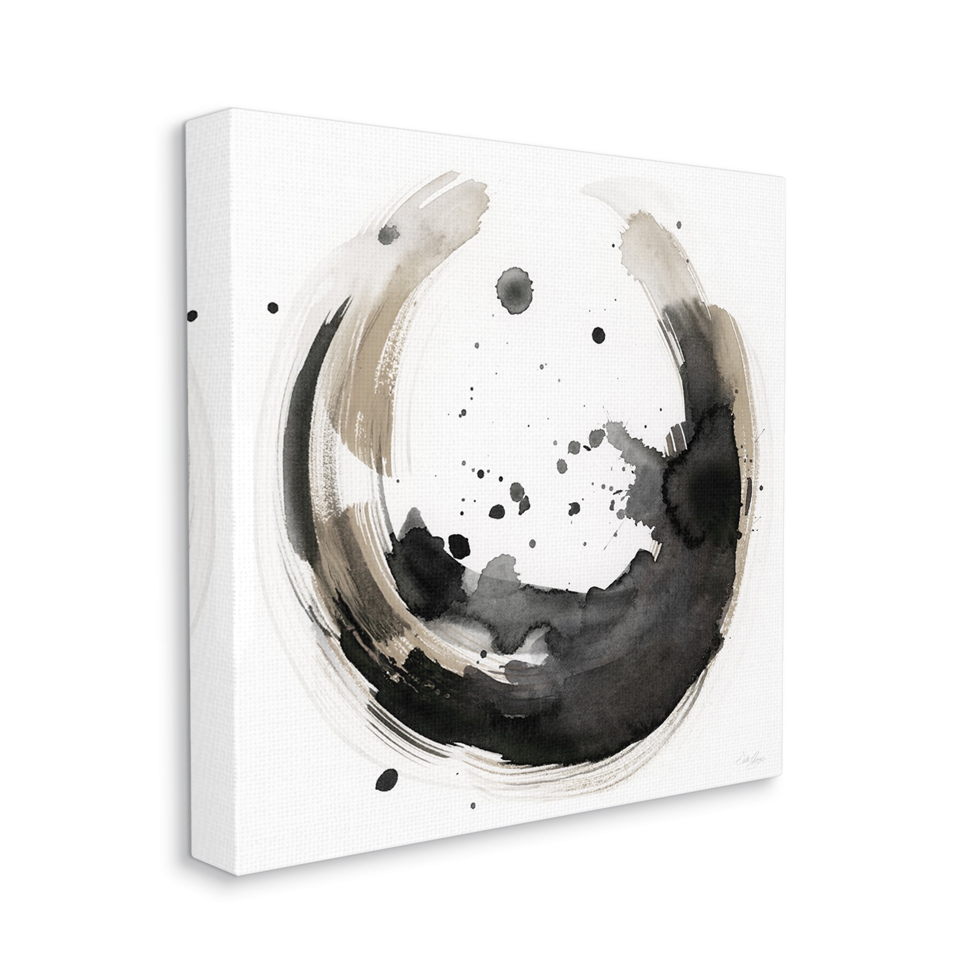 Stupell Urban Infinity Curved Abstract Painting Abstract Painting Gallery Wrapped Canvas Print Wall Art