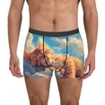thumbnail image 1 of Balery Cloud Sleeping Cat Calzoncillos bóxer para hombre, ropa interior de algodón suave y transpirable con cinturilla de nailon-Medium, 1 of 5