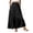 Z137-Black, variant on Skirts for Women Midi Length White Straight Hawaiian Cute Chiffon Elastic High Waist Pleated A-Line Flared Maxi Skirts