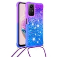 thumbnail image 2 of Funda para Xiaomi Redmi Note 12S 4G Brillantina Líquida Divertida Reluciente y con Cristales en Movimiento Cuerpo Cruzado con Cordón Ajustable, 2 of 5