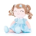 thumbnail image 4 of Gloveleya Baby Girl Gifts Plush Dolls Curly Hair Doll Soft Girls Toy Love Heart Light Blue Dress 16 Inches, 4 of 10