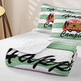 thumbnail image 4 of Erosebridal Vintage Orange RV Car Quilt Full for Boys Girls, Green Forest Scenery Full Bedspread Sets, 3-Piece, 4 of 7