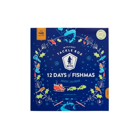 Mystery Tackle Box 12 Days of Fishmas Holiday Advent Calendar 2022