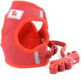 thumbnail image 4 of LANFENG Small Dog Harness and Leash Set No Pull Adjustable Reflective Step-in Puppy Boy Girl Vest Harnesses Soft Corduroy Mesh Padded for Pet Dogs Cats, 4 of 18