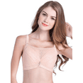 thumbnail image 2 of BIMEI Mastectomy Bra with Pockets for Breast Prosthesis Women's Full Coverage Wirefree Everyday Bra 8619,Pink,38B, 2 of 9