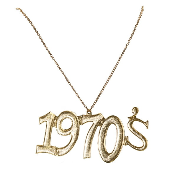 Underwraps 1970’S Disco Chain - Faux Gold, Halloween Accessories for Men & Women, 70s 80s 90s Chains for Roleplay, Cosplay Accessories for Dress Up