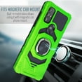 thumbnail image 4 of For Motorola Moto G Pure / Moto G Power 2022 Case Shockproof Ring Stand Cover With Free Tempered Glass Screen Protector - Green, 4 of 5