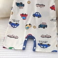 thumbnail image 6 of CAUYDY Newborn Baby Girls Boys Pajamas 3-24Months Infant Child Little Kids Short Sleeve Romper Preemie Clothes Spring Summer Sizes 6-9 Months,Blue, 6 of 6