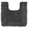 thumbnail image 5 of Better Trends 20" x 20" U-Shape Toilet Rug, 100% Cotton Bathroom Rug, Contour Mat, Water Absorbent, Non-Slip Bath Mat, Machine Washable, Gray Shaggy Border Collection, 5 of 5