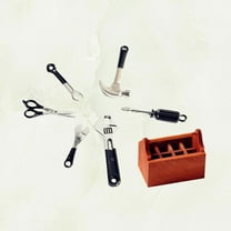WHAMVOX 7Pcs Miniature Hobby Tool Set for Kids and Collectors with Organizing Function