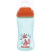 Nuby No Spill Printed Thirsty Kids No-Spill Sip-it Sport Cup with Soft Spout and Lid - 12oz / 360 ml, 12+ Months, Single Pack of 1 Orange