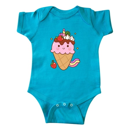 

Inktastic Kawaii Ice Cream Cone Gift Baby Boy or Baby Girl Bodysuit