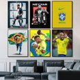 thumbnail image 5 of 1 póster de N-Neymar, autoadhesivo, impermeable, de papel, para decoración de pared de cafetería, bar y habitación, 5 of 5