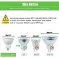 thumbnail image 2 of MR11 Gu4.0 Bi-pin LED Light Bulb 3W 12VAC/DC Low Voltage LED Spotlights Warm White 2700K-3000K for Outdoor Landscape Lighting and Indoor Recessed/Track Lights 6pcs, 2 of 7