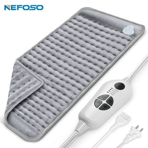 NEFOSO Heating Pad, 12 x 24 in Electric Heating Pads, Hot Heated Pad for Back Pain Muscle Pain