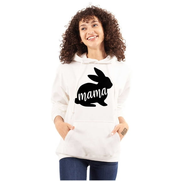 Cute Easter Bunny Mama Spring Rabbit Hoodie Sweatshirt Women Brisco Brands S