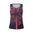 thumbnail image 4 of Lsque Fireworks3 Printed Workout Tank Tops for Women, Athletic Sports Tank Tops, Compression Sleeveless Dry Fit Shirts,Sleeveless Yoga Shirt-Medium, 4 of 9