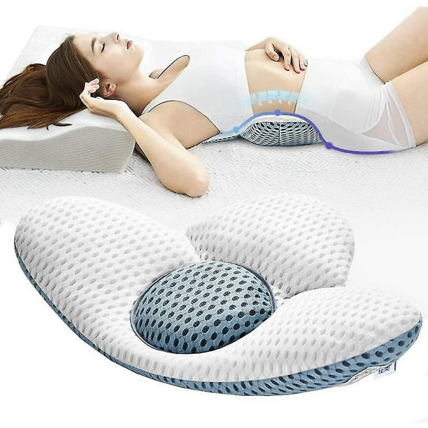 Almohada lumbar ortopedica para la columna lumbar soporte para dormir almohada de cama para ciatica embarazo dolor de cadera o pierna Walmart en linea