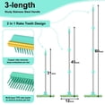 thumbnail image 4 of Carpet Rake For Pet Hair Removal - 60" Adjustable Long Handle  3 In 1 Reusable Tool Kit Cat Dog Rakes Scraper Broom Carpets Rugs Mats, 4 of 8