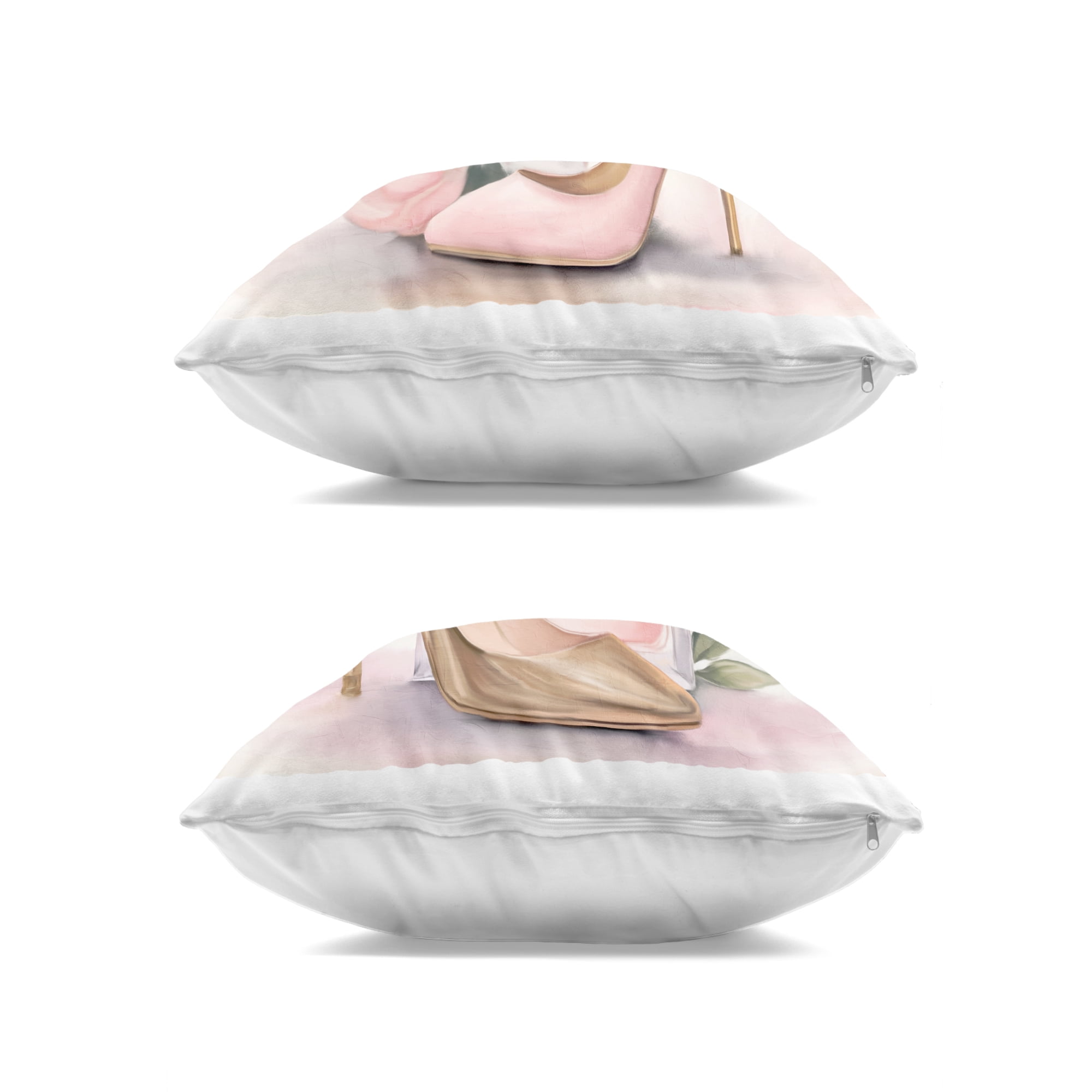 Stupell Industries Blush Pink Beauty 2 Piece Decorative Printed Throw Pillow Set, design by Kim Allen, 18 x 7 x 18