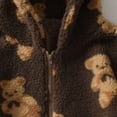 thumbnail image 4 of Mikilon Femmes Décontracté Fermeture Éclair Hiver Peluche Manches Longues, 4 of 4