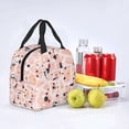 thumbnail image 2 of ZICANCN Insulated Lunch Bag for Women Men, Terrazzo Seamless Coral Pink Reusable Cute Lunch Bags for Picnic School Work Office, 2 of 8