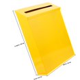 thumbnail image 2 of SWETRACE Buzón De Hierro Vintage Amarillo Para Montar En Pared Con Decorativo, 2 of 8