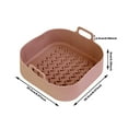 thumbnail image 2 of Vestitly Air Fryer Fittings Square Silicone Pot Pad Wavy Stripes Baking trays & trays, 2 of 5