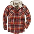 thumbnail image 4 of Legendary Whitetails Flanelle à Capuche Doublée Berber pour Hommes, Carreaux Rouge Cardinal, Très Grand, 4 of 5