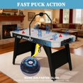 thumbnail image 2 of 54" Air Hockey Table - Arcade Hockey Table Gaming Set w/LED Electronic Scoring & Lights, 2 Pucks, 2 Pushers, Powerful 12V Motor, Air Hockey Game Table for Kids Adults, Game Room, Home, Office, 2 of 7