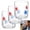 Star-3PCS, variant on 350ml Red and Blue Patriotic Stars Charm Drinking Glasses Set of 2 Durable Glass Tumbler for Independence Day Summer Party Cocktails Juice Water Everyday Use Dishwasher Safe Festive Kitchen Drinkware