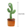 thumbnail image 5 of Dancing-Cactus Talking-Cactus Soft Plush Toy Fun Educational Toy Gift Built in 120 Pcs Songs for Kids 26s, 5 of 5
