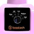 thumbnail image 3 of Licuadora Bosstech 550 watts 3 velociades con Vaso de plastico de 2 lts Rosa, 3 of 4