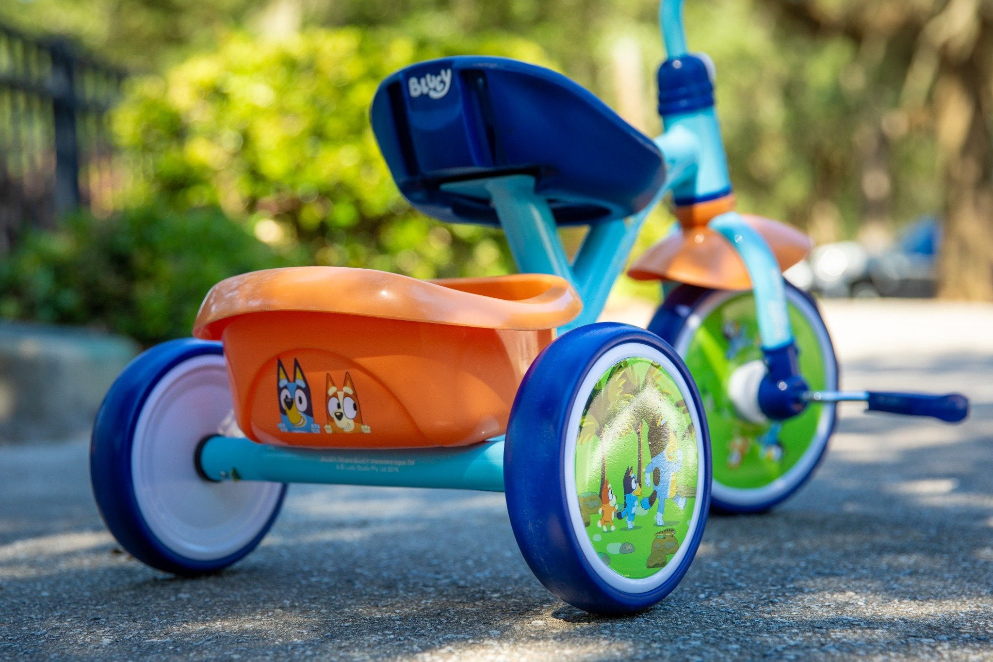 Dynacraft Bluey 10-inch Tricycle with Basket, For Toddlers Ages 2–5 Years, 1 Count