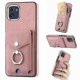 thumbnail image 1 of Funda para Samsung Galaxy A03 de 164 mm con anillo de cuero con textura de piel galvanizada y tarjetero (negro), 1 of 5
