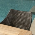 thumbnail image 6 of Danica Outdoor 6 Piece Acacia Wood Dining Set with Wicker Stacking Chairs, Brushed Grey, Brushed Mahogany, Multibrown, 6 of 8