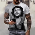 thumbnail image 1 of Camiseta con estampado 3D de Hero Che Guevara para hombre, camisa de manga corta con cuello redondo, ropa de calle de gran tamaño Harajuku, Tops para niños, 1 of 4