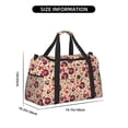 thumbnail image 3 of Fotbe gold Skull Guitar record Bolsa de Viaje con Estampado, Bolsa de Fin de Semana para Mujer con Compartimento para Zapatos, Bolsa de Gimnasio con Bolsillo Húmedo, 3 of 7
