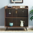 thumbnail image 2 of Pemberly Row 30" Glass Door Bar Cabinet in Dark Walnut, 2 of 4